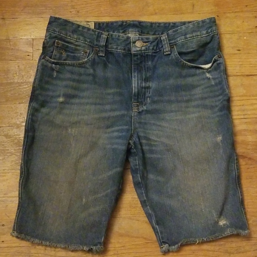 Polo Jean Shorts Distressed